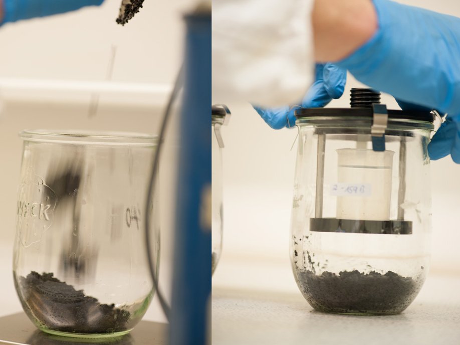 Be­stim­mung der Atmungsaktivität der bio­lo­gische Restaktivität von Restabfall