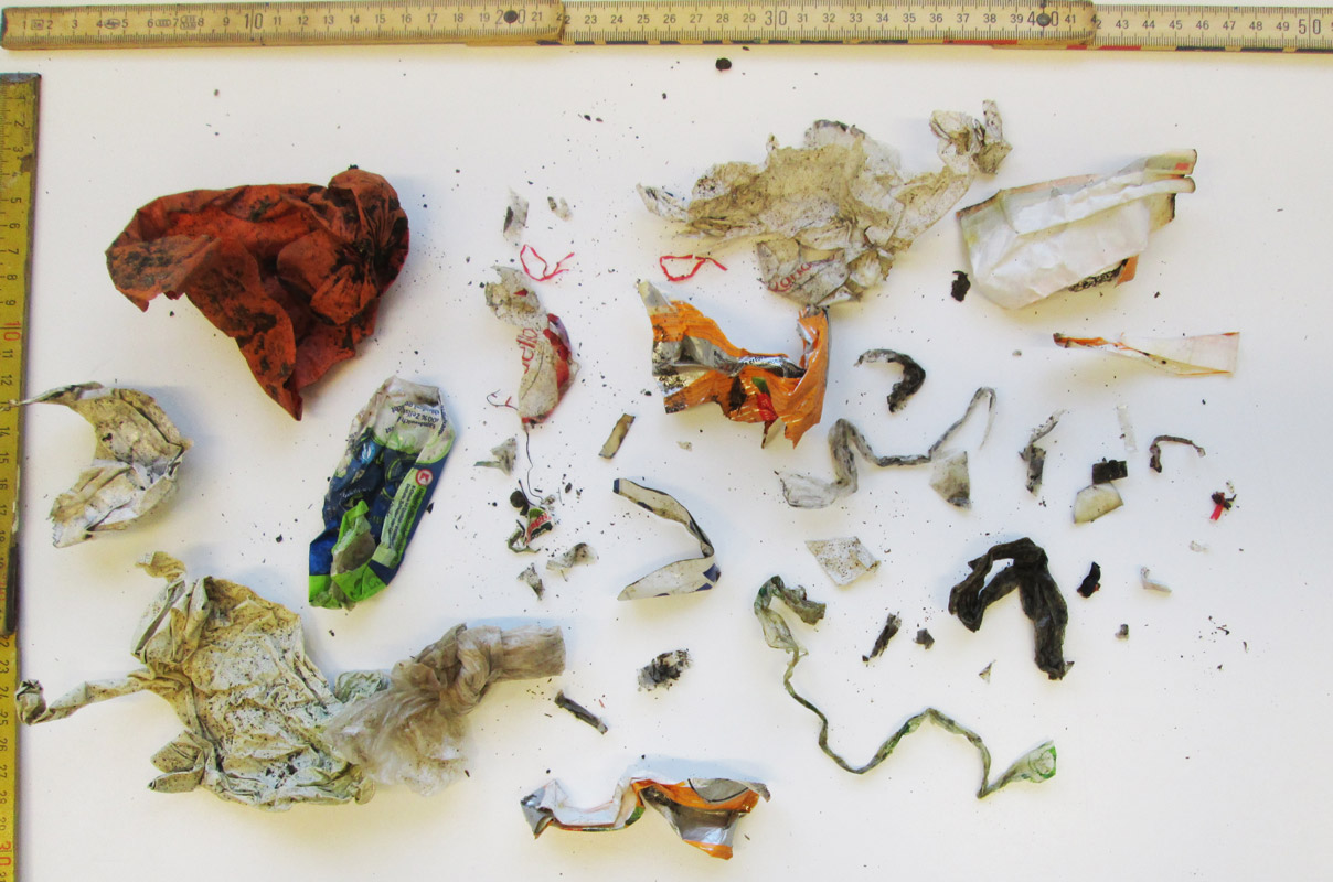 Analyse des Fremdstoffanteils im Kompost